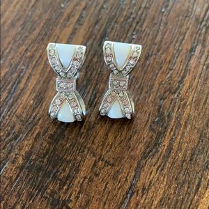 Park lane bow earrings with crystals